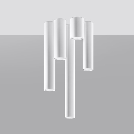 Lampa sufitowa, oprawa LAGOS 60 metalowa biała Sollux Lighting SL.0999