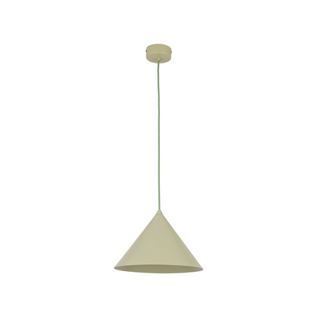 Lampa wisząca stożek w kolorze pistacjowym 26cm CONO M PISTACIO 1xE27 Tk Lighting 11418