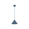 Niebieska stożkowa lampa wisząca o średnicy 21cm CONO S NAVY 1XE27 Tk Lighting 11413