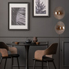 Lampa podłogowa okrągłe elementy drewna i szklane klosze 2xG9 LUNAR WOOD Tk Lighting 16135