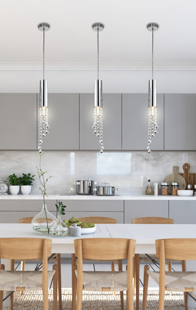 DUERO LAMPA WISZĄCA 1X3W LED GU10 CHROM Candellux 31-25241