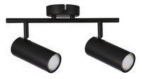 Colly lampa sufitowa czarny 2x15w gu10 klosz czarny Candellux 92-01665