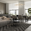 Lampa wisząca LINE LED złota 3000K Maytoni MOD016PL-L75MG3K