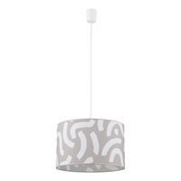 Lampa wisząca abażur wzór 38cm AFRICANA 1xE27 Tk Lighting 10904