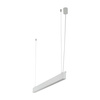 Biała podłużna lampa wisząca liniowa 120cm wybór barwy światła LUXE WHITE CCT Tk Lighting 18174