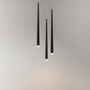 Lampa wisząca trzy czarne wiszące sople LED Cascade MOD132PL-L18BK Maytoni