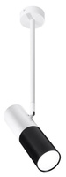 TUBA LAMPA WISZĄCA/SZTYCA 1X15W GU10 6,8/19,5 CZARNY+BIAŁY Candellux 31-77912