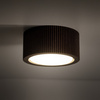 Brązowa oprawa natynkowa ryflowana o średnicy 9,5cm  EVE CORTE WOOD ORZECH 1xGX53 Tk Lighting 11779