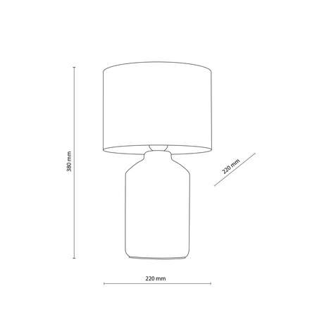 Lampka nocna SOLA GRAY 1XE27 Tk Lighting 16640