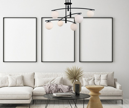 Lampa sufitowa SENAI czarna Italux PND-31322-6A-SB