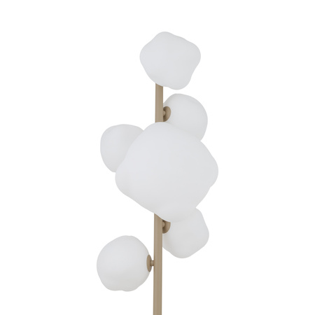 Lampa podłogowa w kolorze sabia z białymi nieregularnymi kloszami NEBIA SABIA 6xG9 Tk Lighting 16239