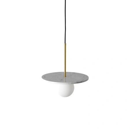 Lampa wisząca marmur +szkło Bilo III 1xG9 biały PL0136-WH Yaskr