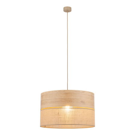 Lampa wisząca abażur 50cm DORMA WOOD JUTA 1xE27 Tk Lighting 11787