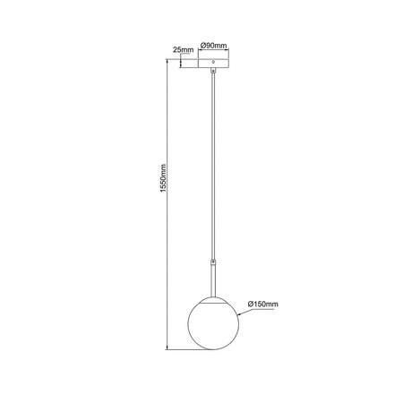 Lampa wisząca Dorado złota 1xE14 Light Prestige LP-002/1P