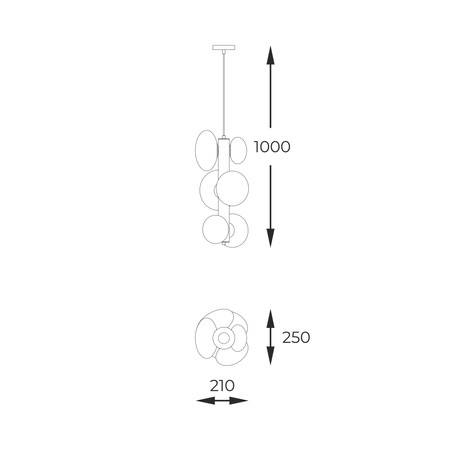 Lampa wisząca OMI G9 LED Zuma Line 1194