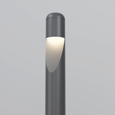 Nowoczesny słupek grafitowy 60cm do ogrodu LED 3000K Hagen O423FL-L5GF Maytoni