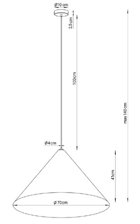 Vesuvio szary/czarny M 3xE27 Sigma 41053