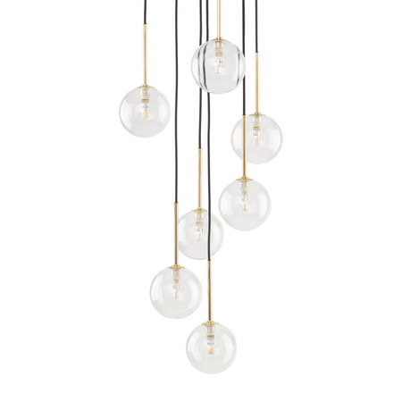 NILOS BLACK / GOLD LAMPA WISZĄCA 7 TK Lighting 5362
