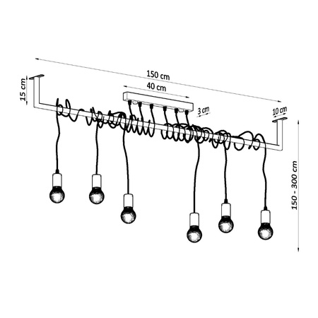 Lampa wisząca SALAMANCA Sollux Lighting SL.0896