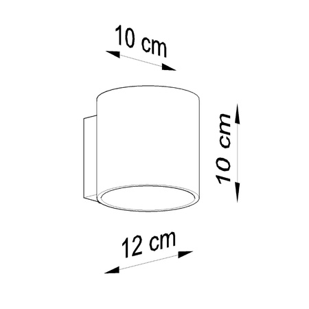 Kinkiet ORBIS 1 antracyt Sollux SL.0566