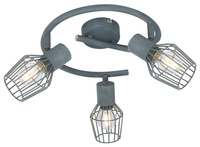 VIKING LAMPA SUFITOWA SPIRALA 3X40W E14 SZARY Candellux 98-68040