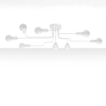 Żyrandol VECTOR 8 biały Sollux SL.1444