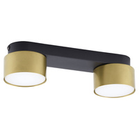 SPACE BLACK/GOLD LAMPA SUFITOWA 2 PŁ TK Lighting 6141