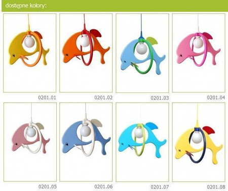 Lampa wisząca DELFIN duży firmy Klik (kolor do wyboru)