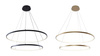 Lampa wisząca BRENO 60,80cm LED BLACK Zuma Line 2023200-BK zmiana barwy światła