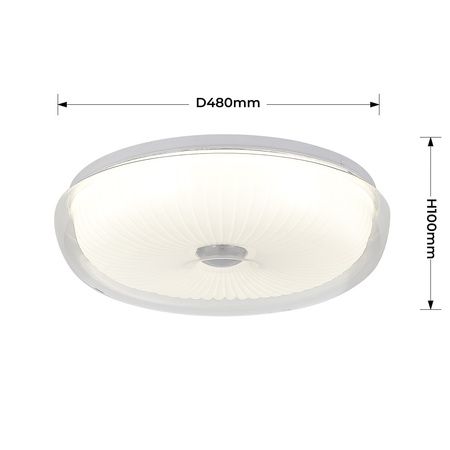 Plafon Luniq 50 cm biały LED CCT Light Prestige LP-0103/1C-50 WH
