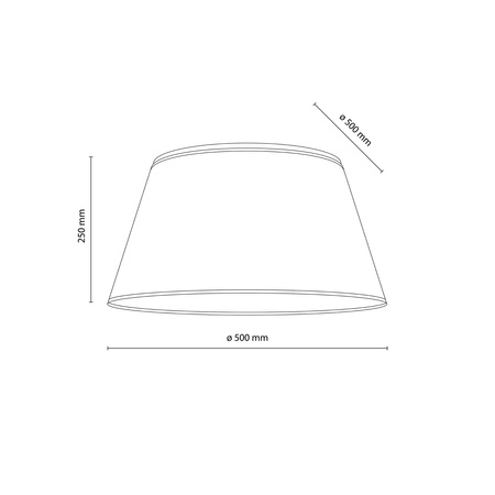 Lampa sufitowa czarny stożkowy abażur 38cm FORMO BLACK 2xE27 Tk Lighting 11206