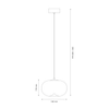 Lampa wisząca VASO 1 SMOKED 4W Milagro ML1397