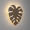 Kinkiet w kształcie liścia monstery w kolorze sabia podświetlający ściane MONSTERA SABIA 3xG9 Tk Lighting 10626