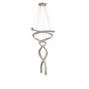 Bardzo duża lampa wisząca spirala kryształowa SPARK SPIRAL XXL CCT SWITCH DIMM GO AZZARDO AZ6898