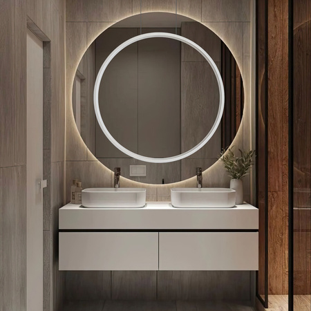 Lampa wisząca okrąg 60cm Mirror S biała IP44 LED CCT Light Prestige LP-999/1P S WH CCT