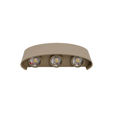Kinkiet elewacyjny LED 3000K w kolorze bezowym ARROW BEIGE IP54 Tk Lighting 18326