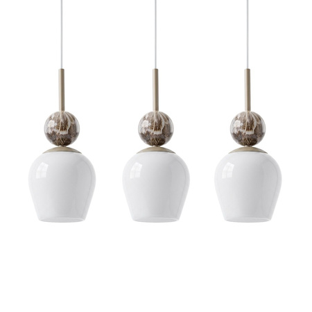 Lampa wisząca potrójna na listwie Carrara 3xE14 Milagro MLP2809