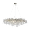 Lampa wisząca, imponujący żyrandol 150cm x 75cm ze szklanymi zwisami 15xG9 ICICLE Paul Neuhaus 2031-55