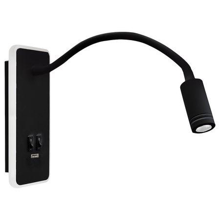 Kinkiet BASE BLACK port USB Milagro ML63500