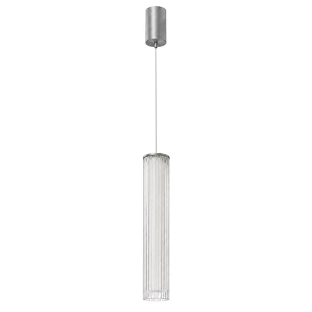 Lampa wisząca akrylowa pionowa tuba Trivia Chrome 10W LED CCT IP44