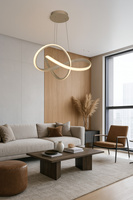 Lampa wisząca mała BANDOL kaszmirowa - piaskowa Aviano Lighting 6064-113S