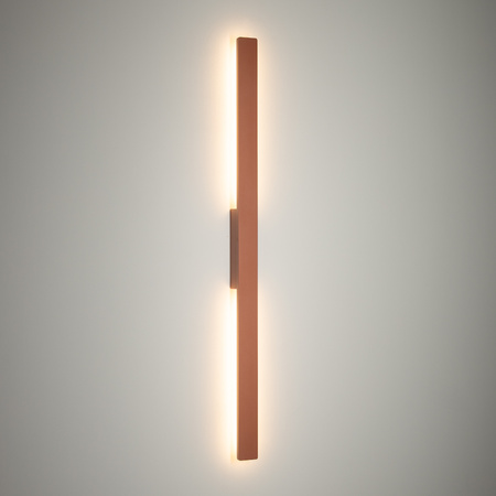 Pionowy kinkiet ścienny zewnętrzny w kolorze terakota 100cm 3000K IP54 DEMI LED M Nowodvorski 11557