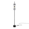 Lampa podłogowa dwie szklane dymione kule LED 3000K Double Moon MOD478FL-L15B3K Maytoni