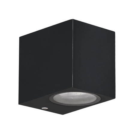 Nerium lampa ogrodowa elewacyjna kostka krótka 9,2x8cm czarny 1x35W GU10 IP44 Candellux 21-32300