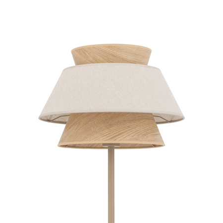 Lampa podłogowa w kolorze sabia  z abażurem 45cm KALUM LEN 1xE27 Tk Lighting 16223