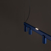 Lampa wisząca podłużna 150cm granatowa z dodatkowym podświetleniem FOURTY LINE LED VII Nowodvorski 12293