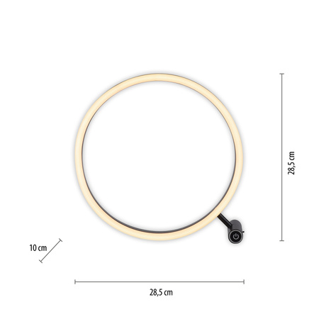 Lampka stołowa okrąg antracyt RITUS LED 3000K Just Light 15390-13