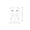 Lampka biurkowa PIG ŚWINKA LED ładowana USB Zuma Line KDR-603B-PK