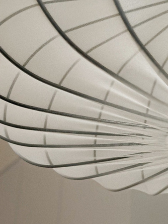 Lampa wisząca abażur mist 60 biały kula MELLOW 1xE27 Candellux Studio 31-41975