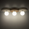 Lampa sufitowa Carter 3xE14 Biały + Natural Milagro MLP0228